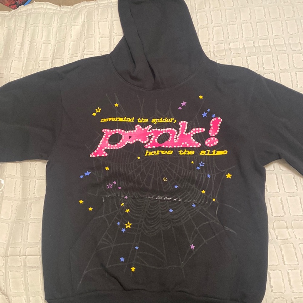 Brand New Sp5der P*nk Hoodie in Black